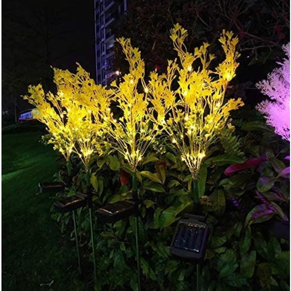 Solar LED konstgjord blomma, utomhus vattentät Courtyard Garde