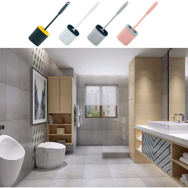 Borste Toalett Silikonplatta Anti Dropp, Balayette WC