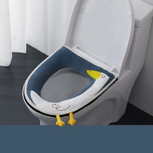 Ihana piirretty lämmin pehmeä pestävä paksu lyhyt wc-istuimen kansi