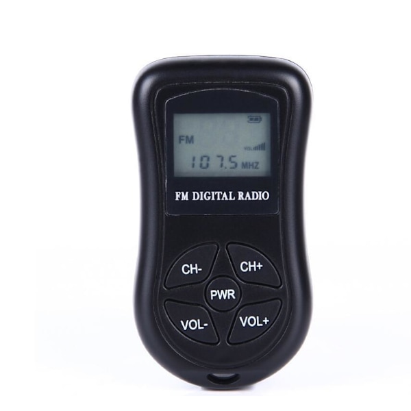 TOPINCN Fickradio, Bärbar LCD-display Digitalradio Mini