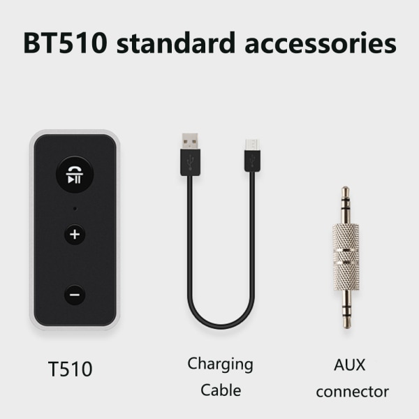 Kannettava langaton Bluetooth aux -sovitin, ääni-auton sarjan vastaanotin