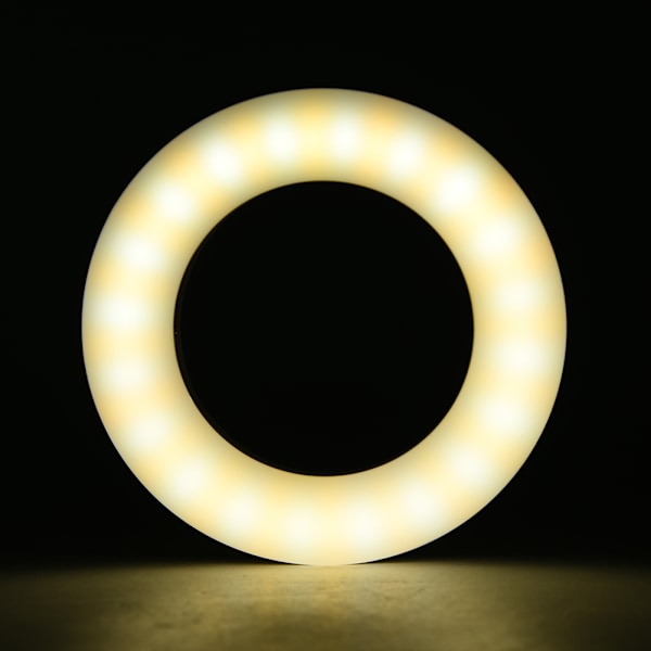 XJ-19 Portable Rechargeable 40 LED Camera Selfie Ring Fill Light 3200K-6500K for Mobile Phone Makeup Live Concert