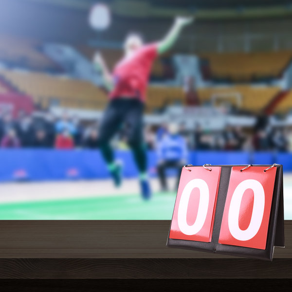 Bordfodboldscoreboard med 2 cifre - bærbar