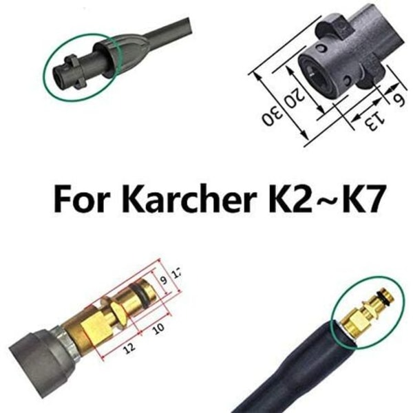 Högtrycksspruta tillbehör till Karcher K2 K3 K4