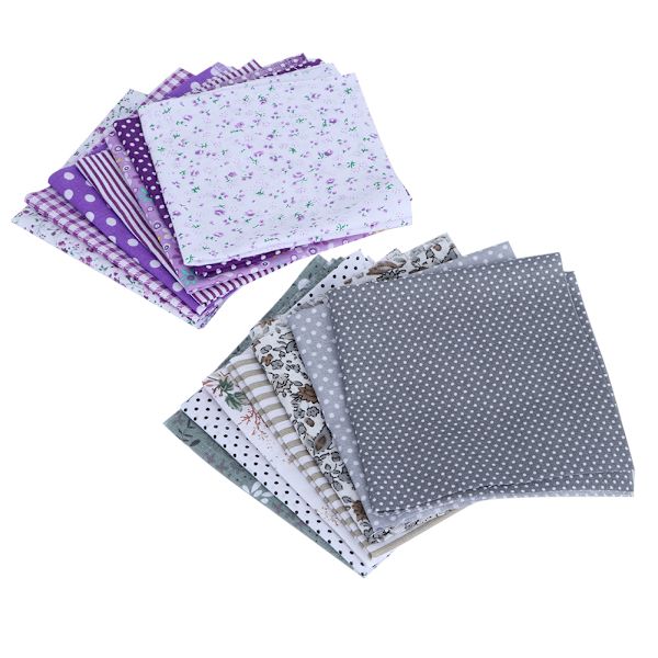 25x25cm 14 stk. Forskellige smukke trykte mønstre Bomuldsstof Syning Stof DIY Materiale