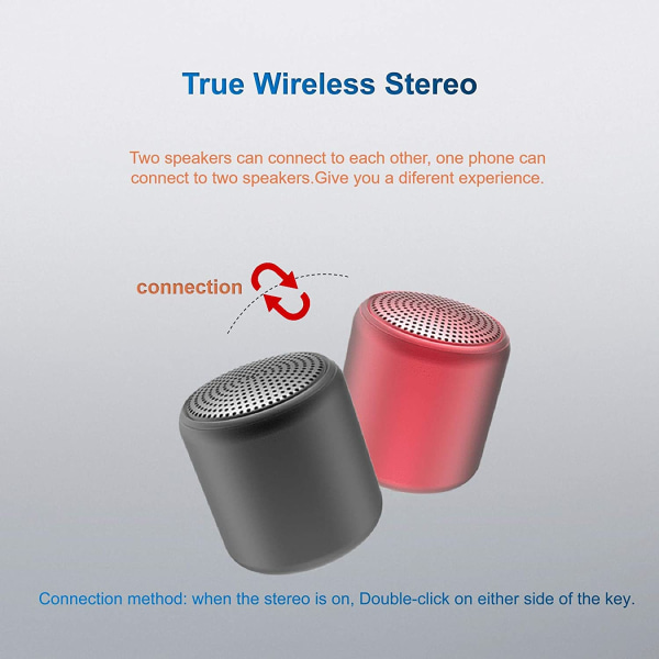 Mini, Bärbar Bluetooth högtalare, Duschhögtalare, Enkel installation, USB