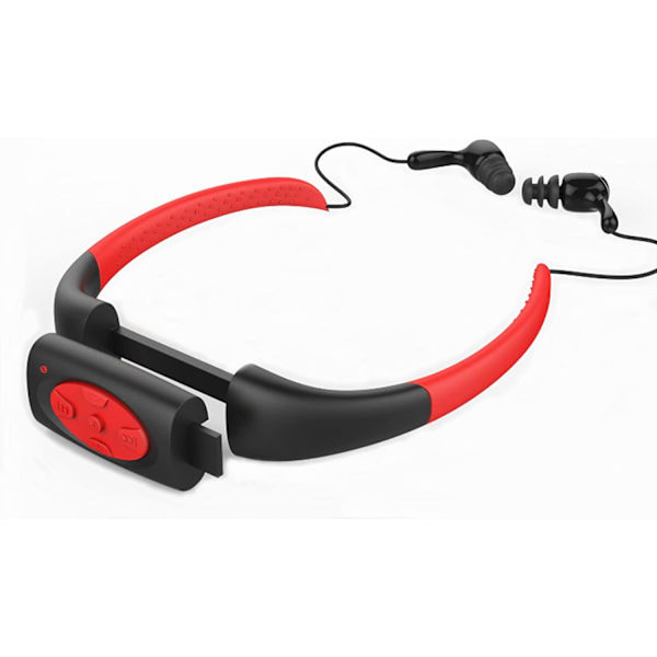 Vanntett 8GB undervanns sports MP3-spiller stereohodesett