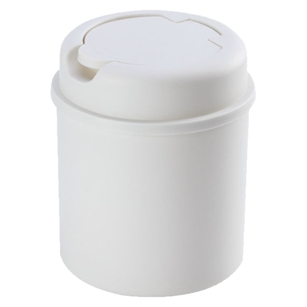 Plastic desktop mini trash can with screw cap for mini office