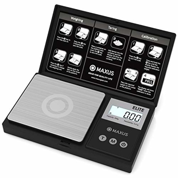 MAXUS Elite presisjonslommevekt 200 g x 0,01 g