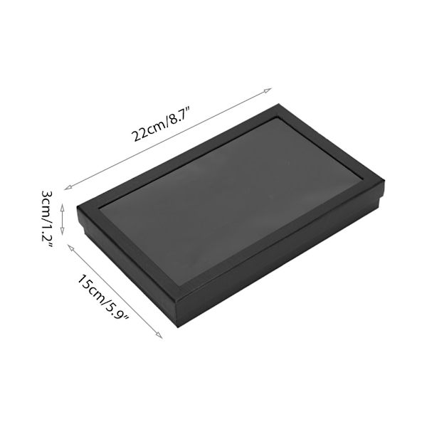 36 Slot Flocking Smyckeskrin Förvaring Ring Örhängen Hänge Display Case Organizer