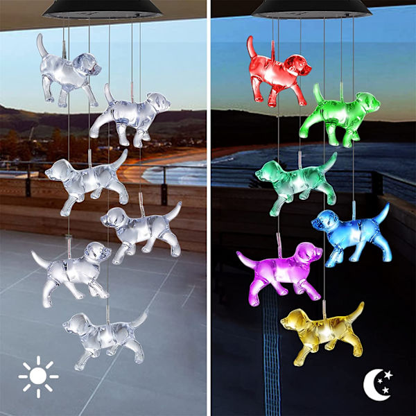 Tuulikello Aurinkokellot Lämmin Valo Aurinkokäyttöinen Tuulikello
