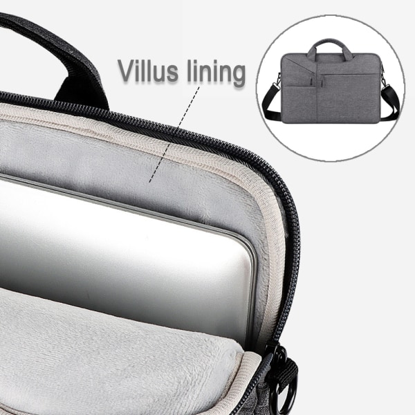 Laptopväska Datorfodral Väska med Axelrem, Vattentät