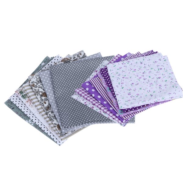 25x25cm 14 stk. Forskellige smukke trykte mønstre Bomuldsstof Syning Stof DIY Materiale