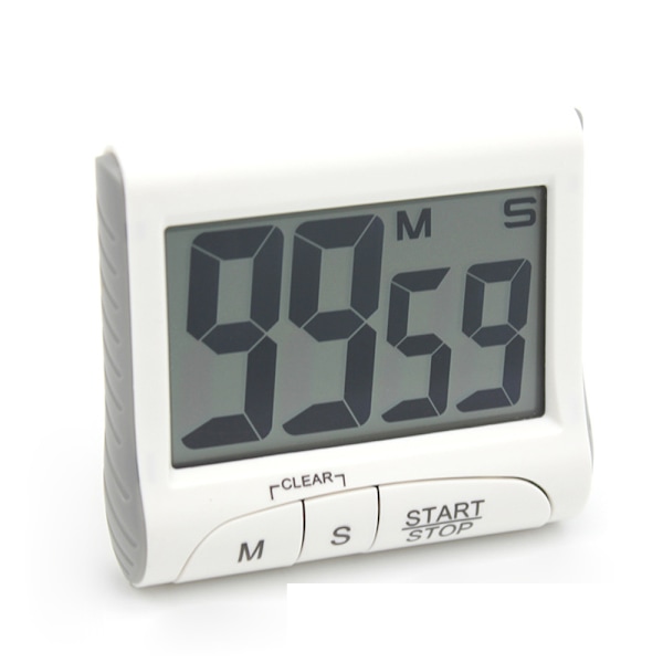 3\" Stort Display Køkken Timer - Digital Timer Magnetisk Bagside