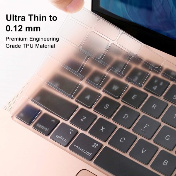 Ultratynt TPU-tastaturdeksel til MacBook Pro 13/16 tommer