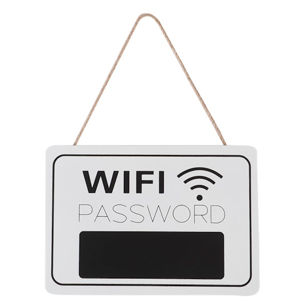 Högkvalitativ, kraftig WiFi-lösenordsskylt, tillverkad av nödställt, väderbitet trä för tidlös charm, funktionell inredning som förhöjer alla
