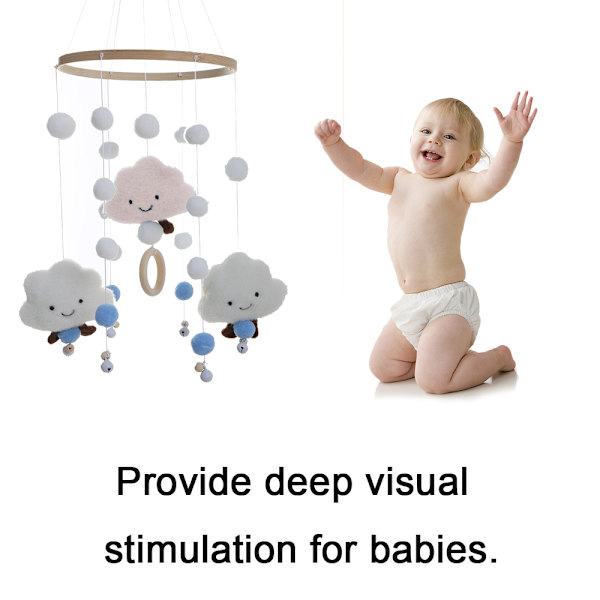 Baby Crib Mobile Hängande Prydnad, Barnkammare Säng Prydnad Vind Chime
