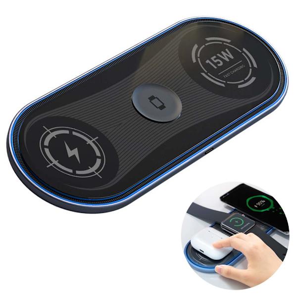 Telefonoplader Kompatibel Opladningsstativ ， 15W Ambient Light