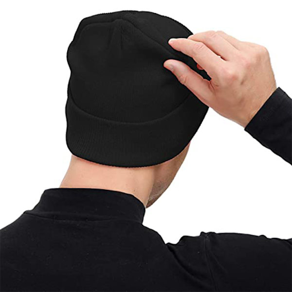 Unisex vinterhue solid farve strikket hat Fisker Udendørs Kuldebestandig ørevarmere varm hat