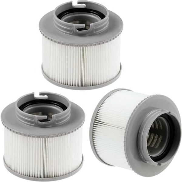 3-delt filter for Mspa Fd2089, Mspa filterpatron, gjenbrukbar Spa Lite filterpatron for Mspa oppblåsbare bassenger alle modeller