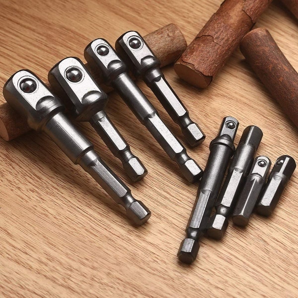 8 stk. 1/4\" 3/8\" 1/2\" magnetisk bitsholder forlænger