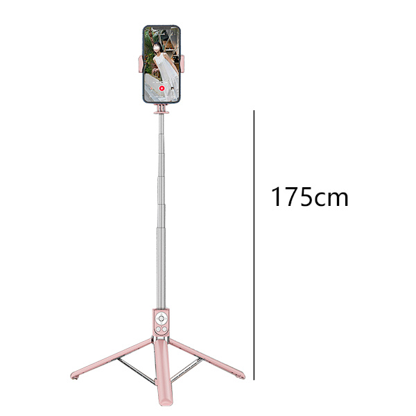 Selfie Stick, Udtrækkelig Selfie Stick med Tik Tok Genopladelig