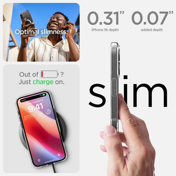 Luksuriøst Magnetisk Klart Deksel til iPhone 16 Plus Magsafe Støtdempende Silikon Transparent