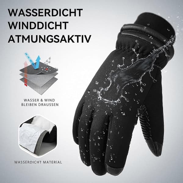 Vandtætte vinterhandsker til mænd Touch skihandsker motorcykelhandsker