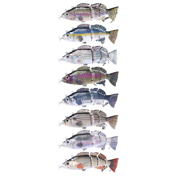 Elektrisk bete simmande robotsegment fiskebete USB-laddning simbete