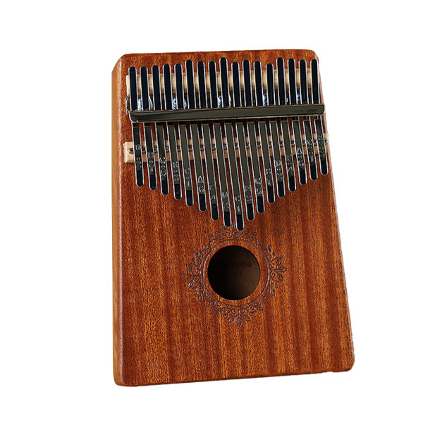 17-tangenters kalimba tummepiano; stämningshammare, fingeröverdrag, tangent