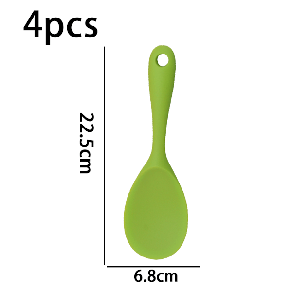 Silikon risskopa sked non stick värmebeständig kök