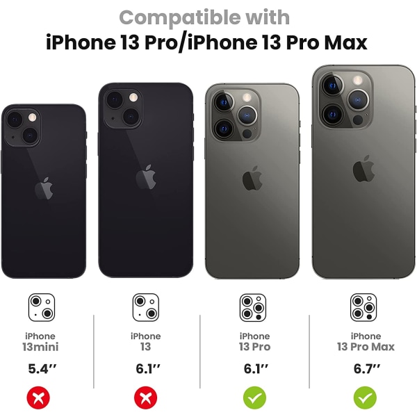iPhone 13 Pro - iPhone 13 Pro Max -kameran linssin suojus, Gold Glitter