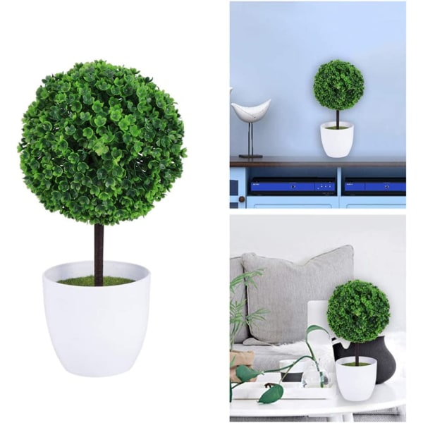 2-pack konstgjorda topiary-blomkrukor