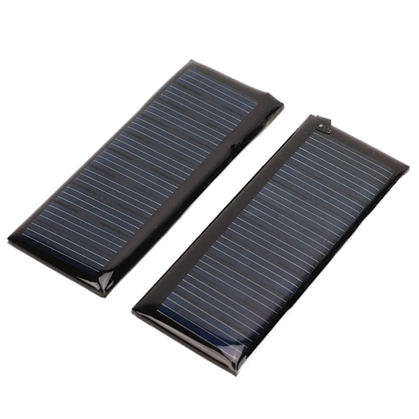 2PCS 45MA 5V Mini solpaneler 3.7V Hög omvandlingsgrad Energibesparande Effektiva polykristallina solceller