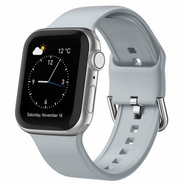 Kompatibel med Apple Watch-remme, blød silikone sportsarmbånd