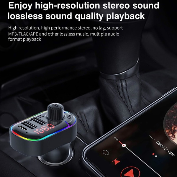 Bluetooth FM -lähetin autoon, Bluetooth 5.0 -auton sovitin