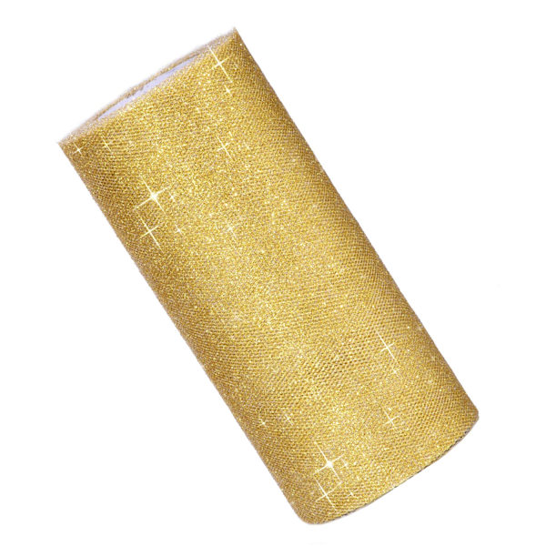 6 tum gnistrande tyllband rulle glitter tyll rulle tyll spoo