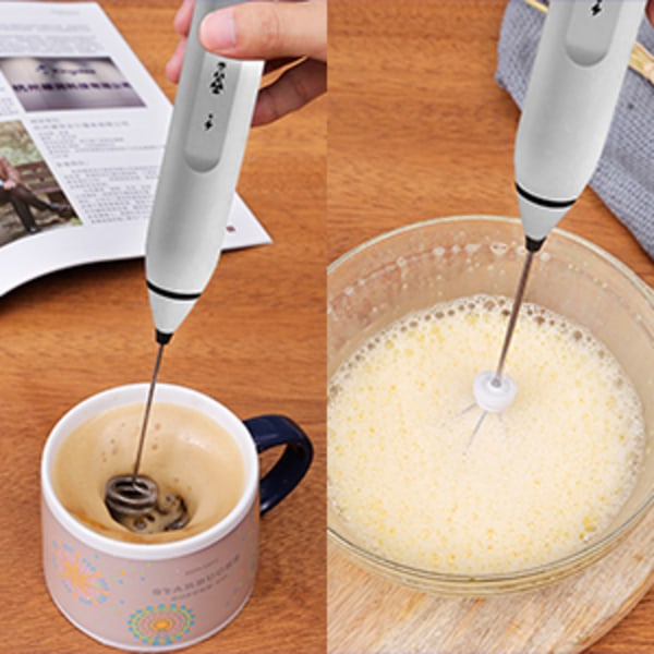 Melkeskummer, håndholdt kaffeskummer elektrisk skumprodusent