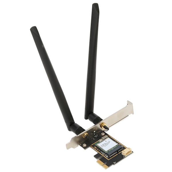 PCIe WiFi 6E-kort 2.4G/5G/6Ghz op til 2400 Mbps Dual Antenne MU MIMO PCIe Netværkskort til Win10/11 Desktop Chassis