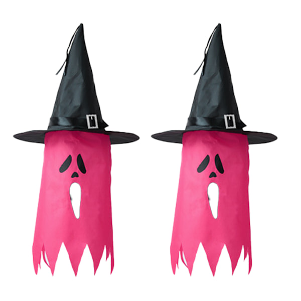 Heks Hat Halloween Kostume Ond Heks Tilbehør，lysende