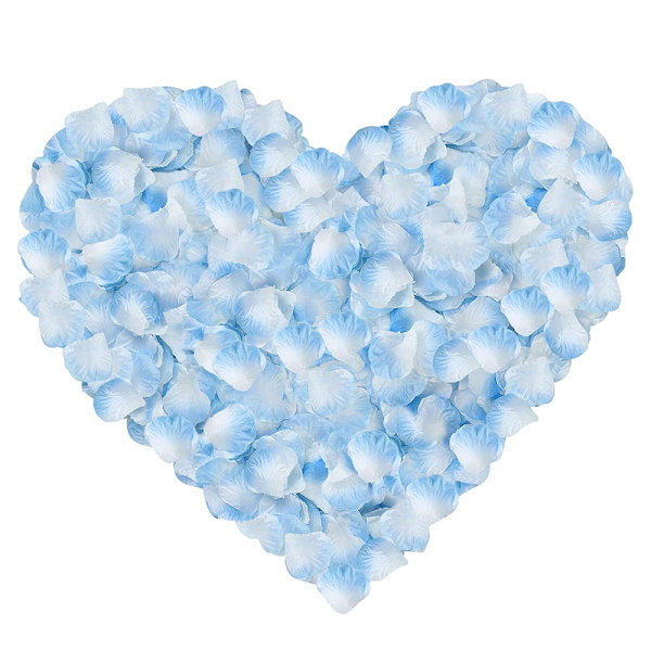 12 påsar konstgjorda rosenblad, non-woven blomblad för