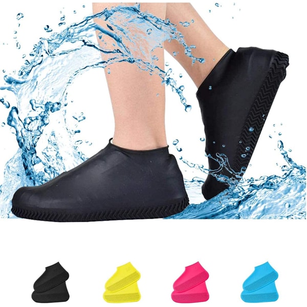 1pcs Rain Shoe Covers, Waterproof, Anti-Dirty, Black, Size M