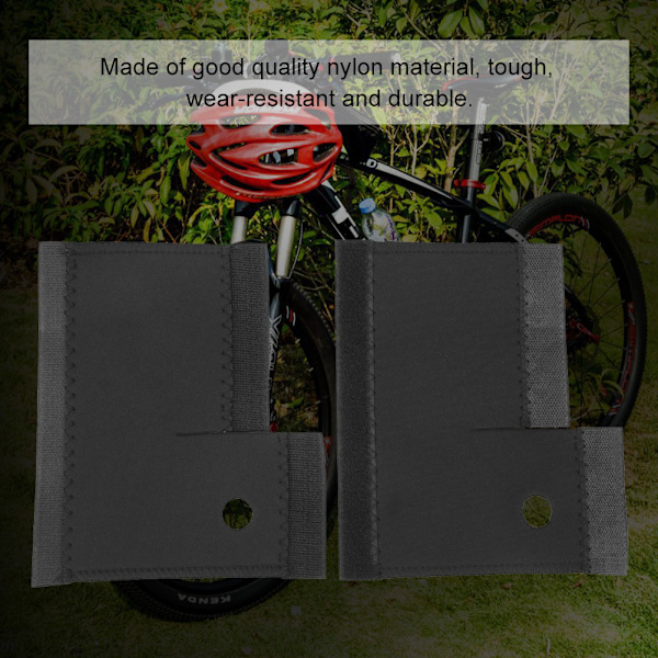 1 par sorte cykel forgaffel wrap beskyttere cover cykel tackle tilbehør