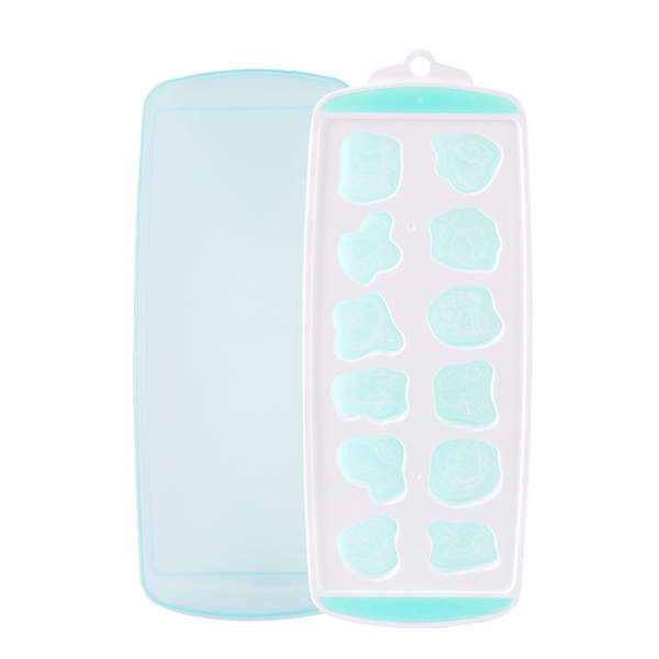 Istärningsbricka med spill-proof avtagbart lock, lätt att släppa