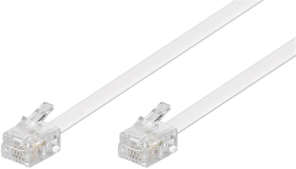 Modulært telefonkabel Vit