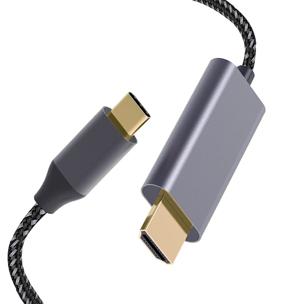 USB C till HDMI-kabel 4K, 10 fot USB Typ C till HDMI-kabeladapter