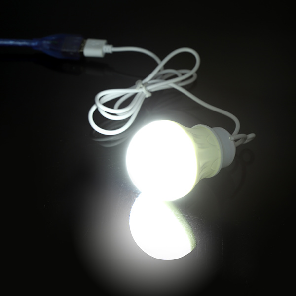 10 st USB 3W 5V Lågspännings LED-lampor med energisparfunktion, laddningsbara nödljus