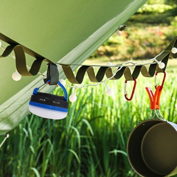 LED-camping och nödlampa Det ljusa mångsidiga tältet Ligh blue