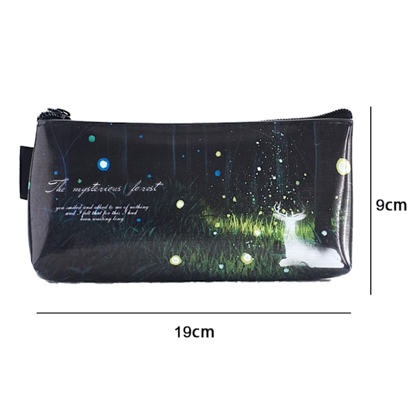 Pennfodral Pennfodral, Läder Student Stationery Pouch Dragkedja