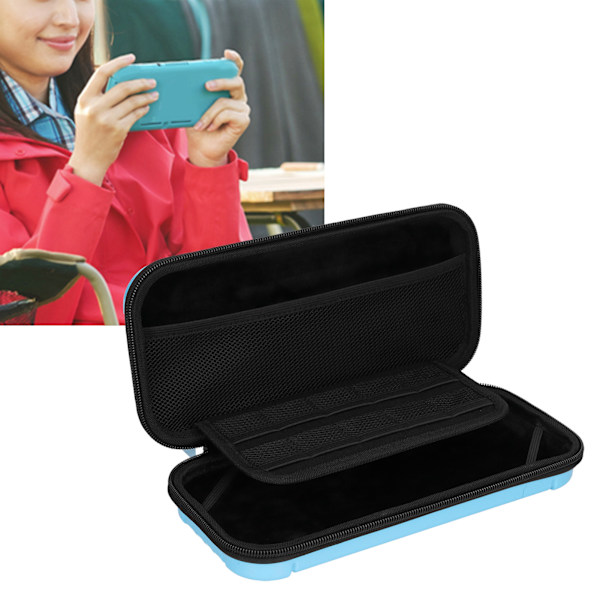 Bärväska för Switch Portabel Vattentät Skyddande Hårt Skal Reseförvaringsväska för Switch LiteBlue